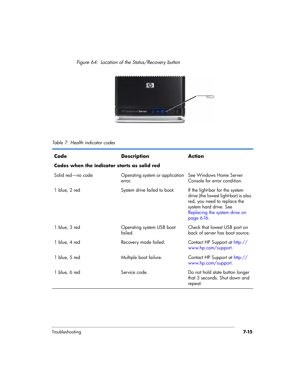 HP EX475 MediaSmart Server User Manual | Page 129 / 192