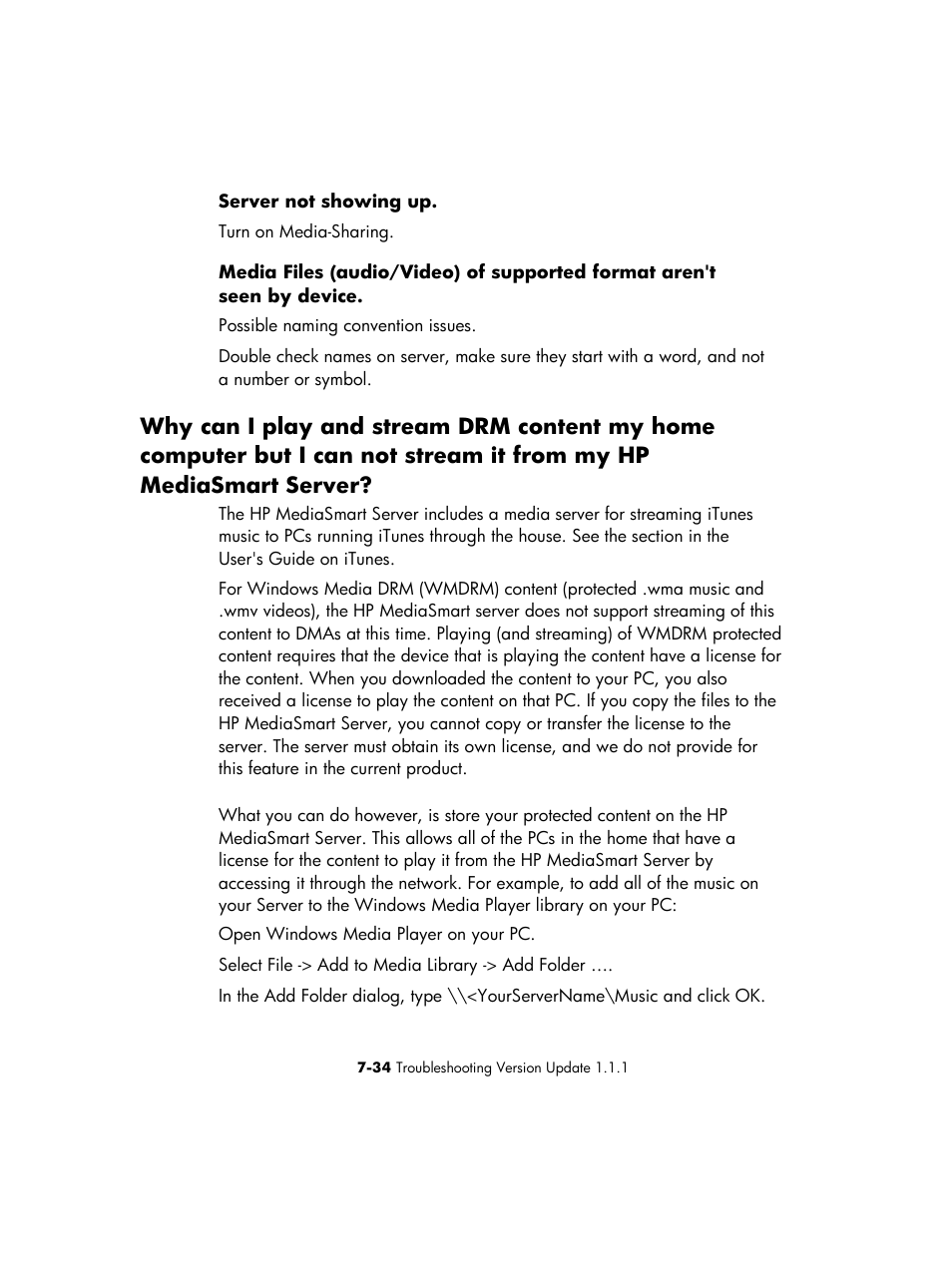 HP EX475 MediaSmart Server User Manual | Page 148 / 192