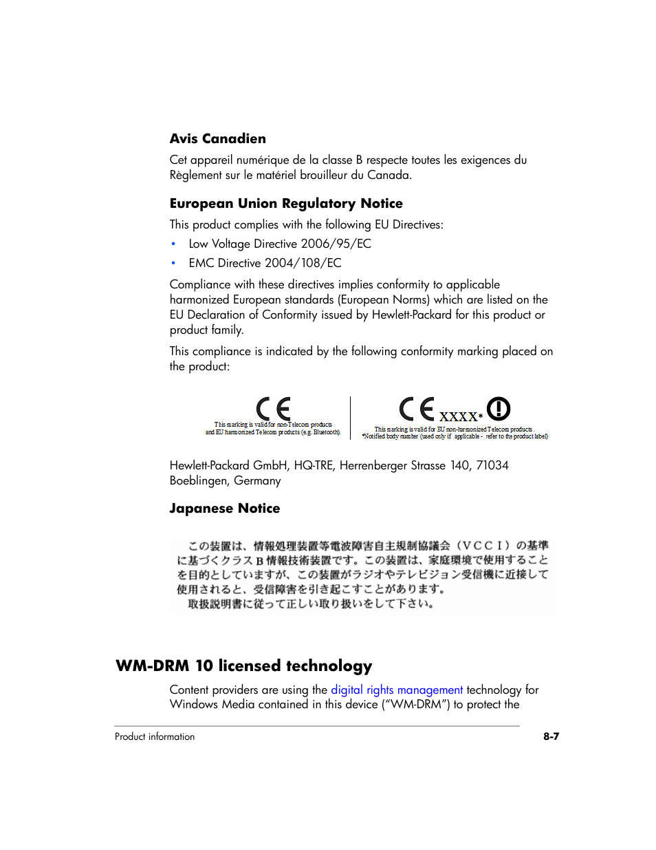 Wm-drm 10 licensed technology | HP EX475 MediaSmart Server User Manual | Page 157 / 192