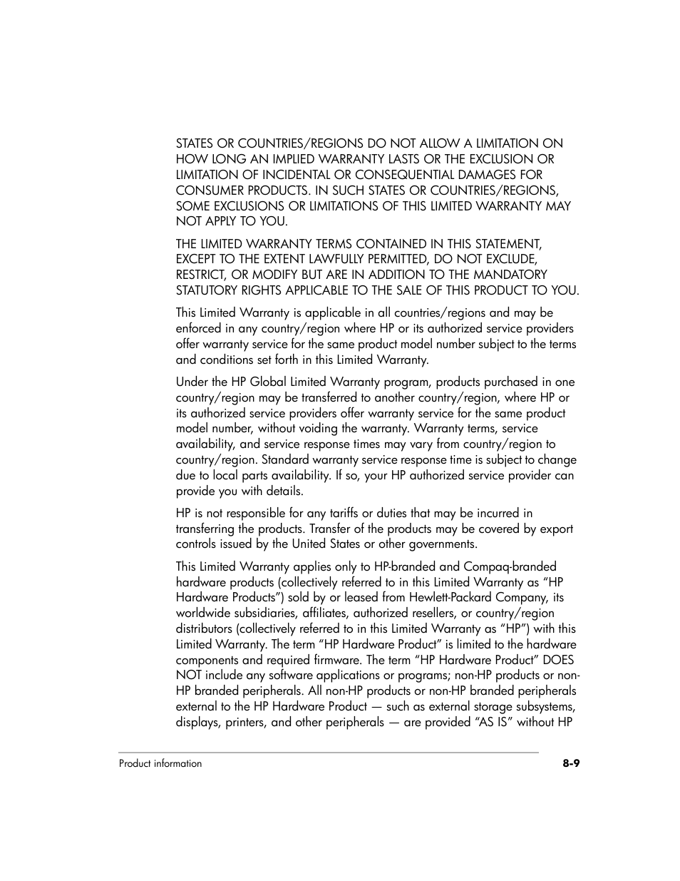 HP EX475 MediaSmart Server User Manual | Page 159 / 192