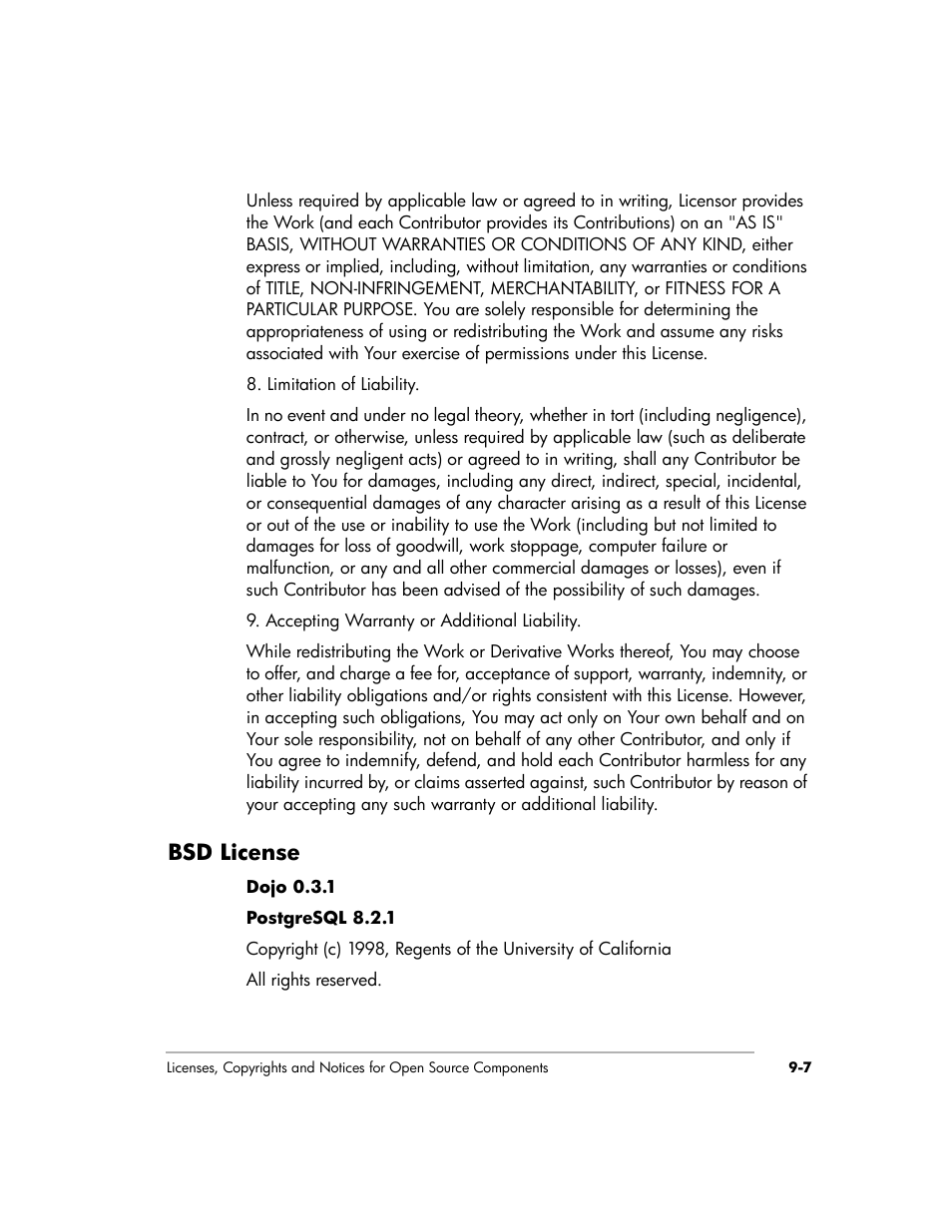 Bsd license | HP EX475 MediaSmart Server User Manual | Page 173 / 192