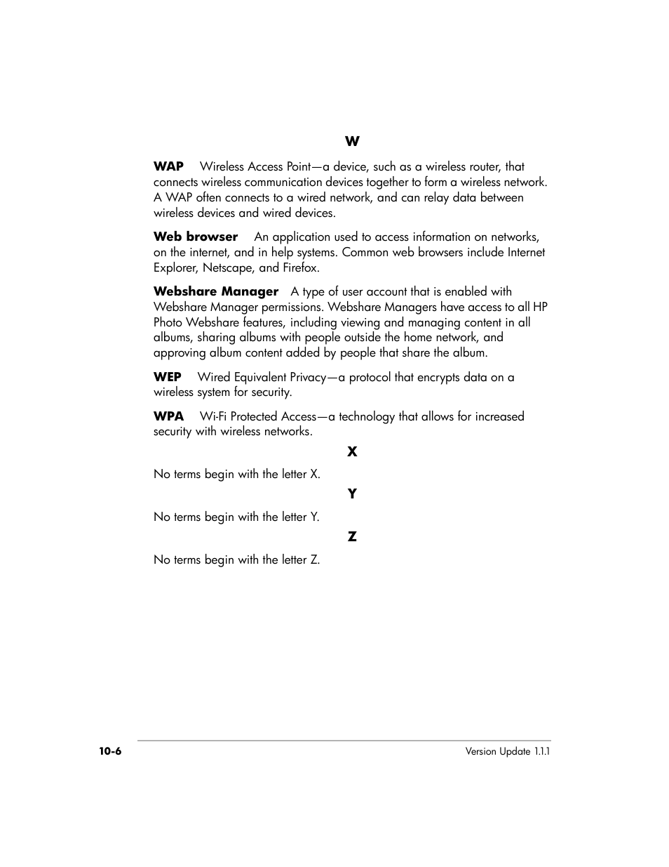 HP EX475 MediaSmart Server User Manual | Page 192 / 192