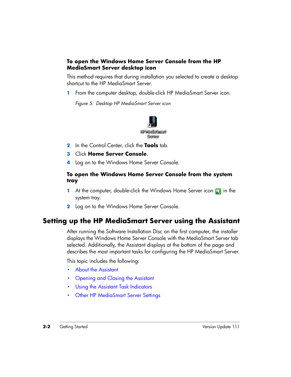 HP EX475 MediaSmart Server User Manual | Page 26 / 192