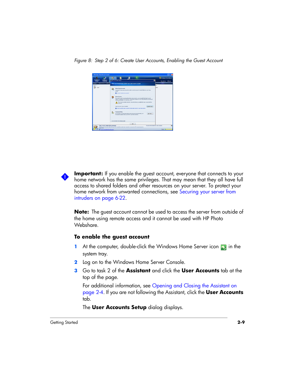 HP EX475 MediaSmart Server User Manual | Page 33 / 192