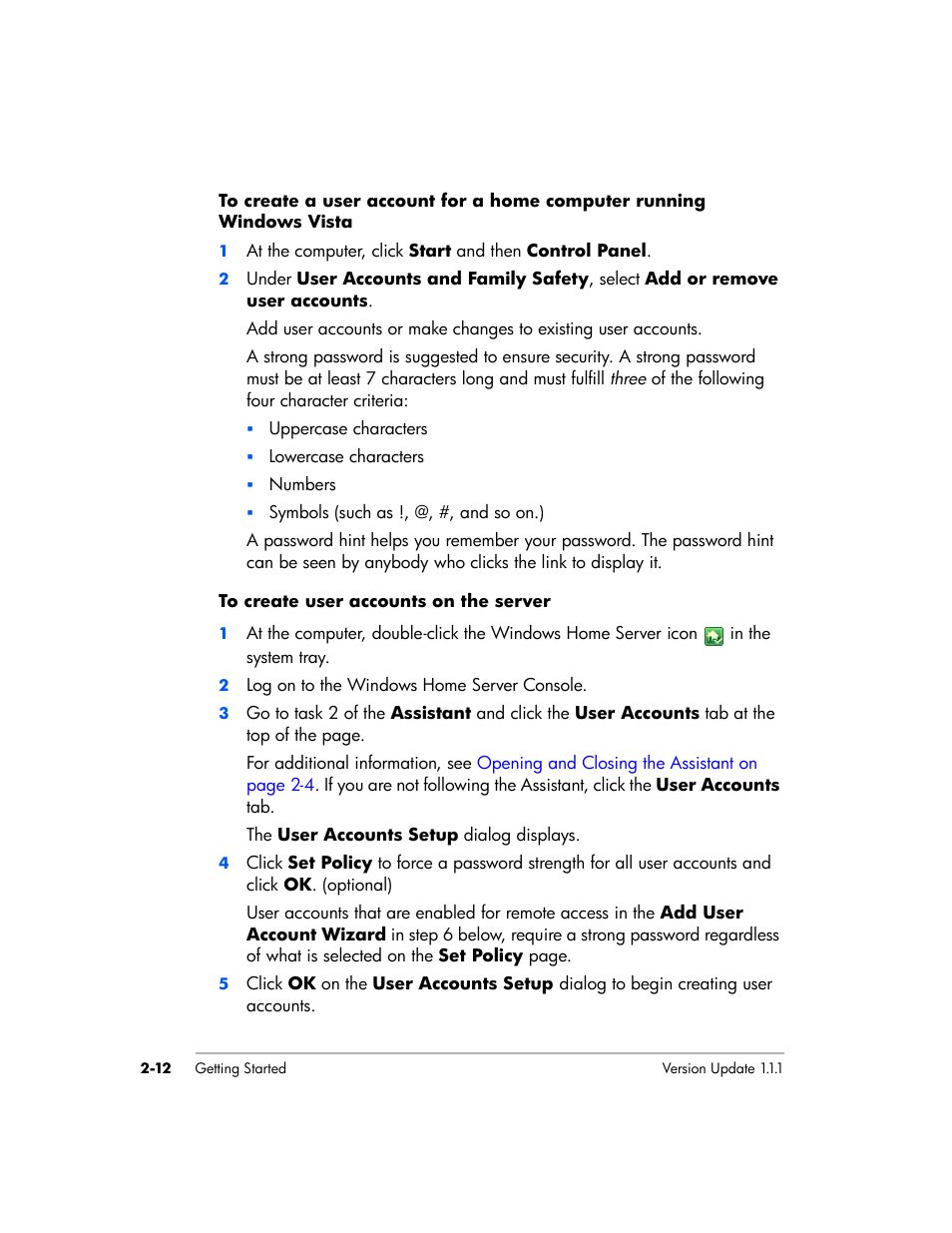 HP EX475 MediaSmart Server User Manual | Page 36 / 192