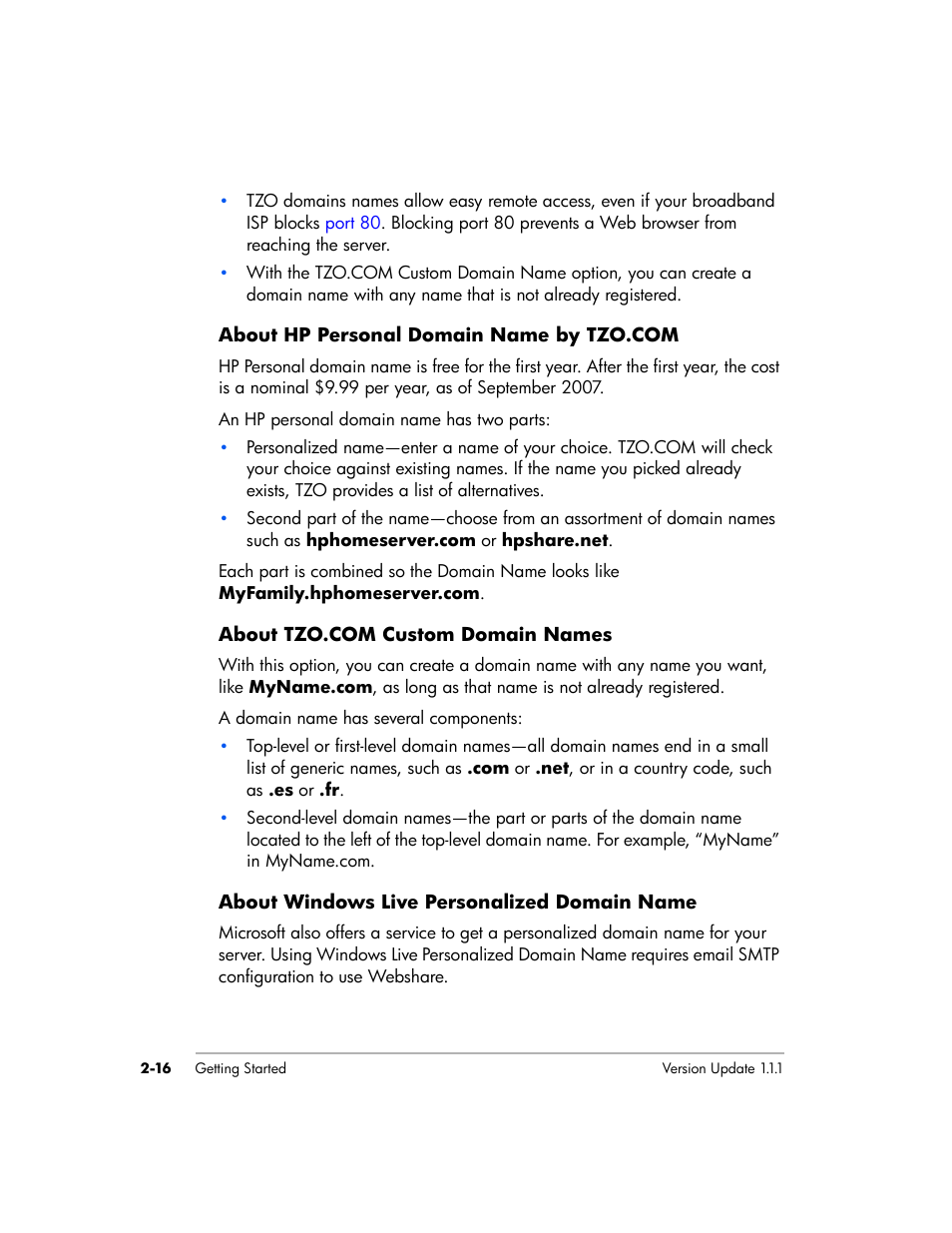 HP EX475 MediaSmart Server User Manual | Page 40 / 192