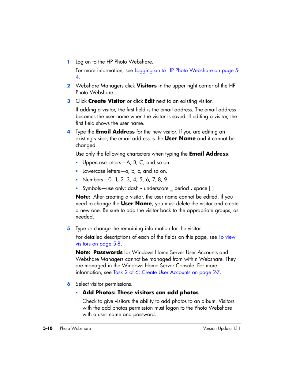 HP EX475 MediaSmart Server User Manual | Page 64 / 192
