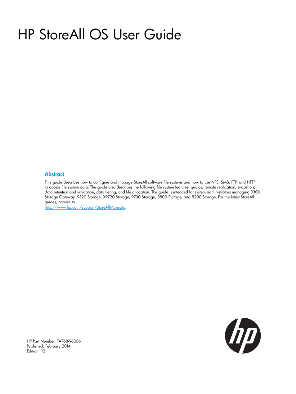 HP StoreAll Storage User Manual | 406 pages