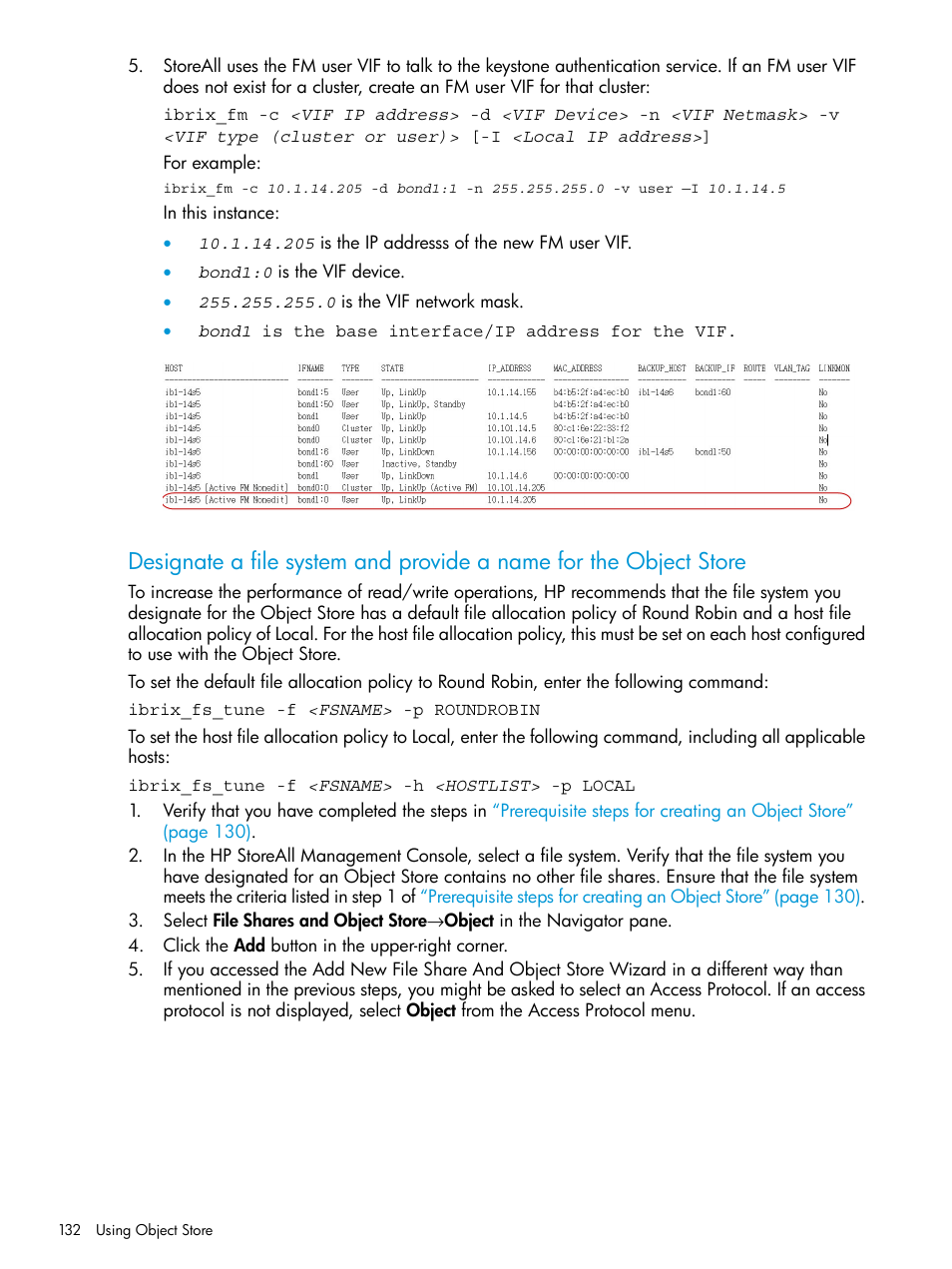 HP StoreAll Storage User Manual | Page 132 / 406