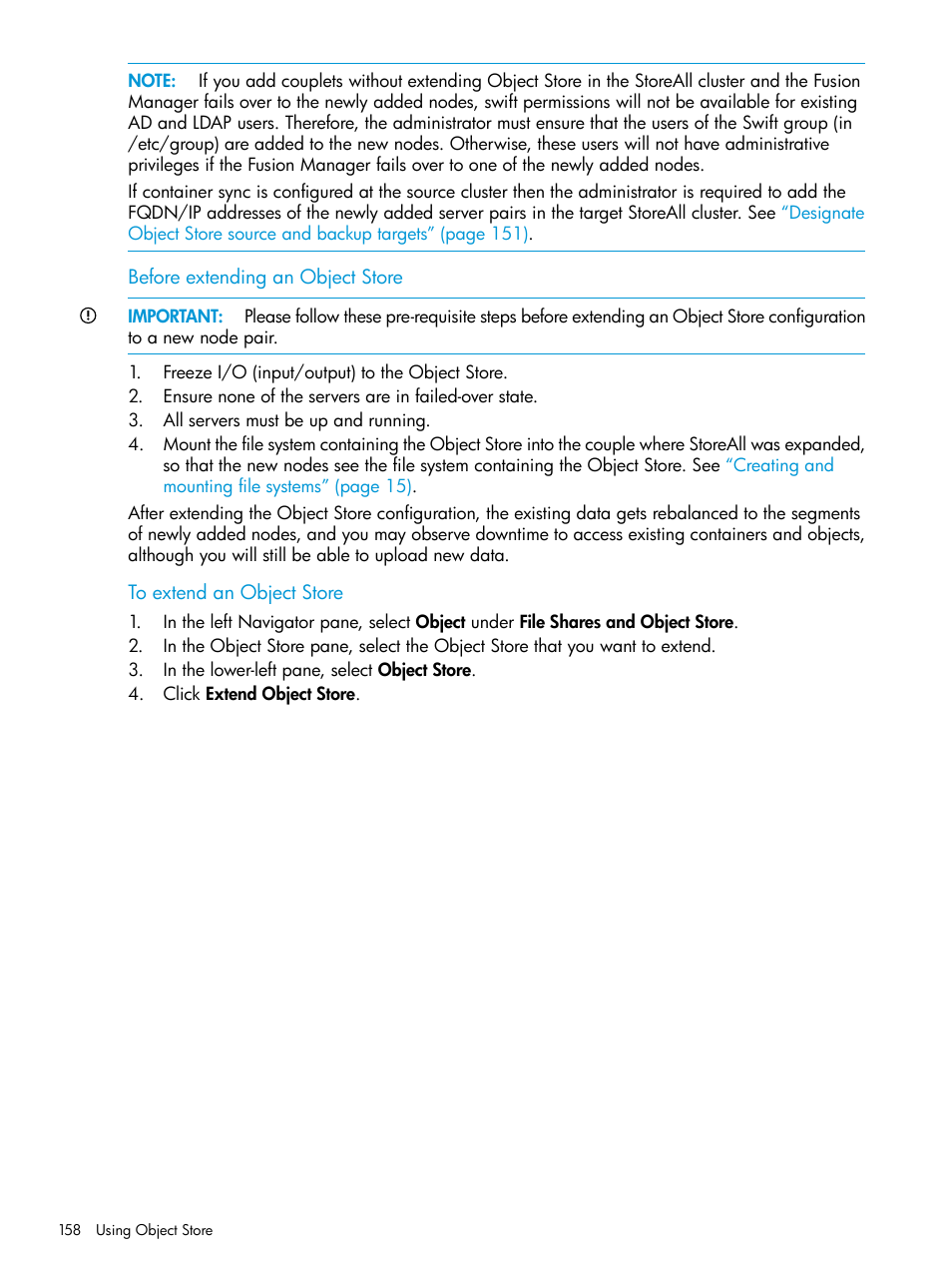 HP StoreAll Storage User Manual | Page 158 / 406