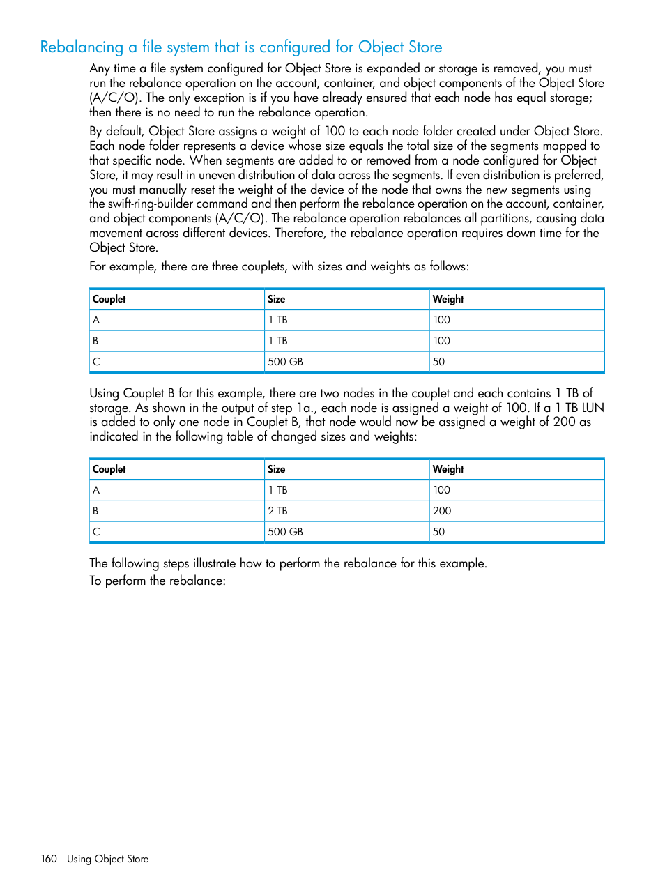 HP StoreAll Storage User Manual | Page 160 / 406