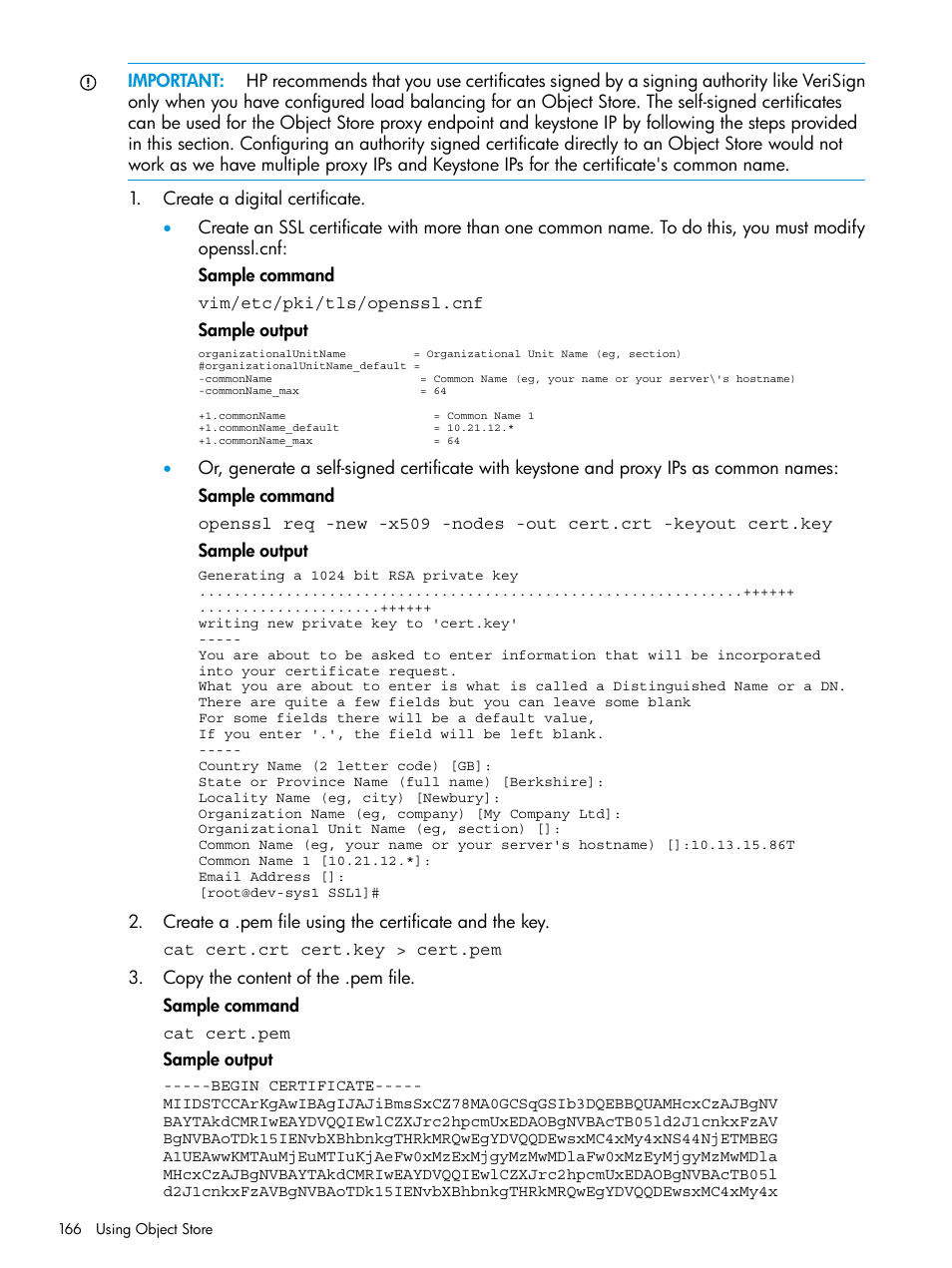 HP StoreAll Storage User Manual | Page 166 / 406