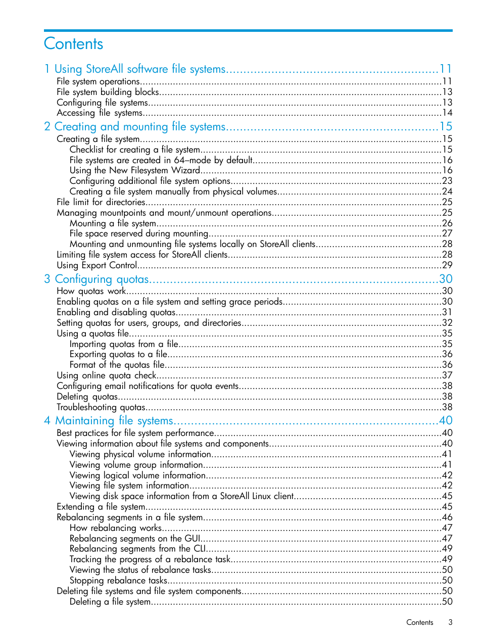 HP StoreAll Storage User Manual | Page 3 / 406