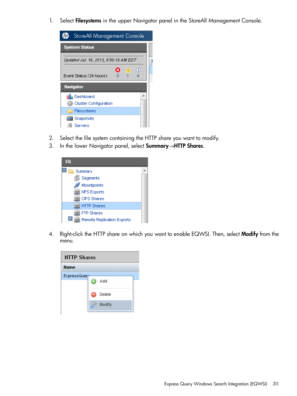 HP StoreAll Storage User Manual | Page 311 / 406