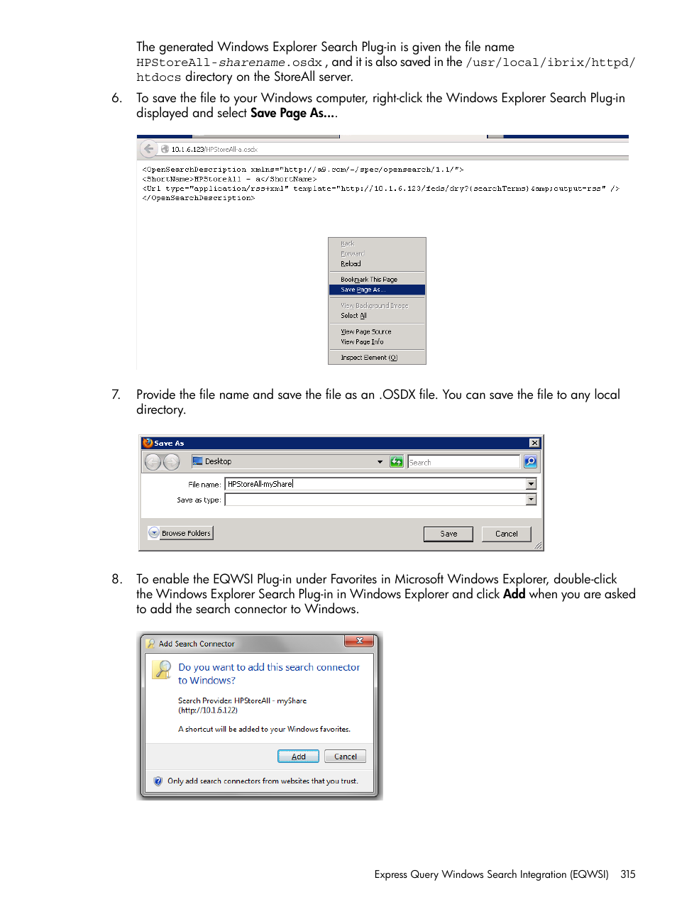 HP StoreAll Storage User Manual | Page 315 / 406