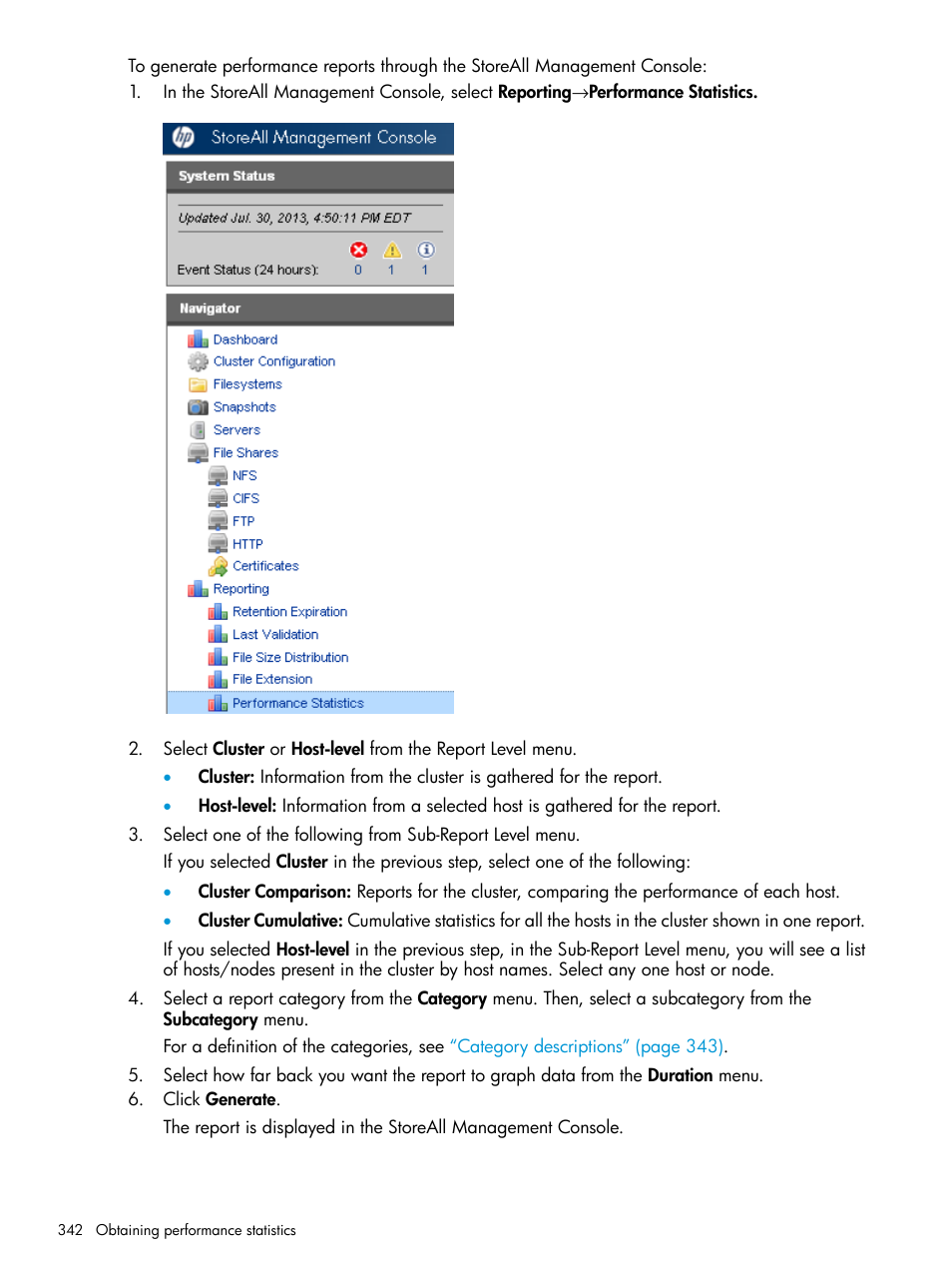 HP StoreAll Storage User Manual | Page 342 / 406