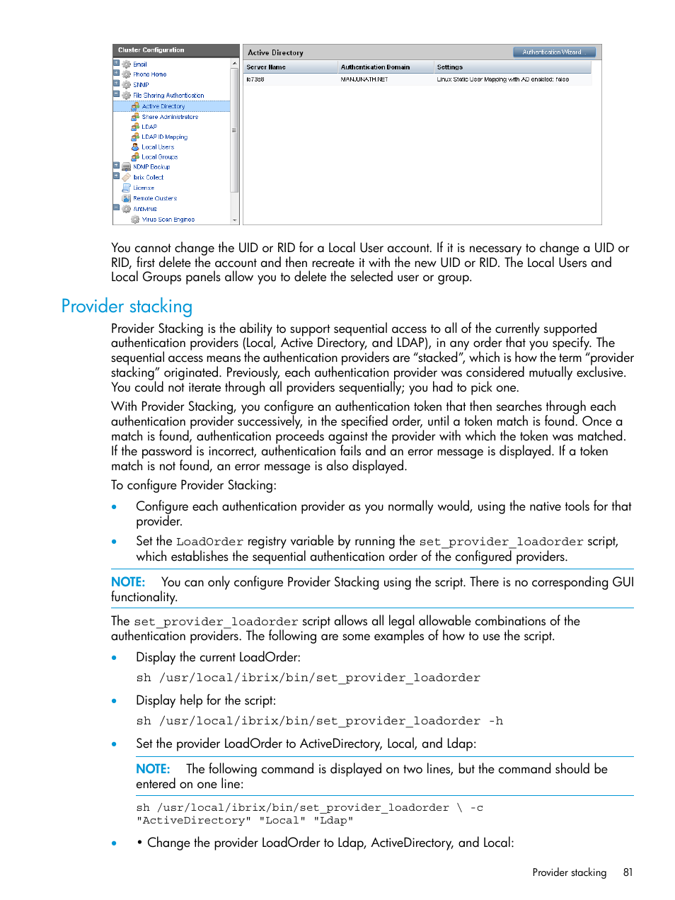Provider stacking | HP StoreAll Storage User Manual | Page 81 / 406