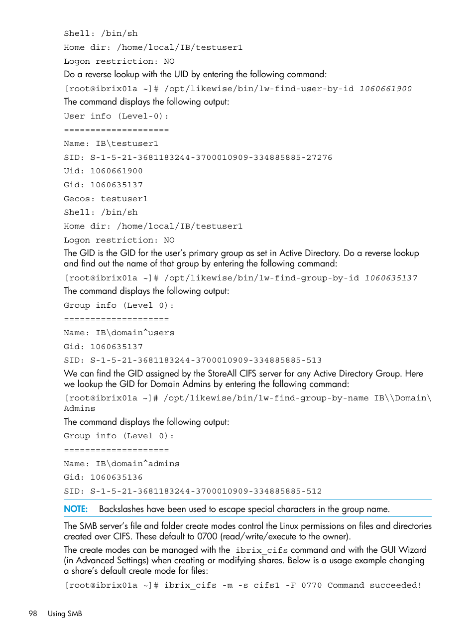 HP StoreAll Storage User Manual | Page 98 / 406
