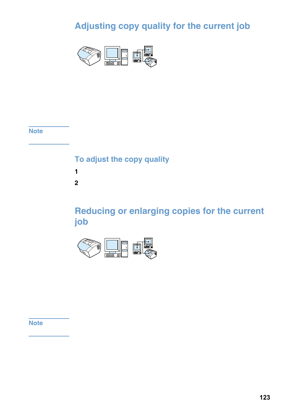 Adjusting copy quality for the current job, Reducing or enlarging copies for the current job, Renaming the printer driver | HP LaserJet 3200 All-in-One Printer series User Manual | Page 125 / 288