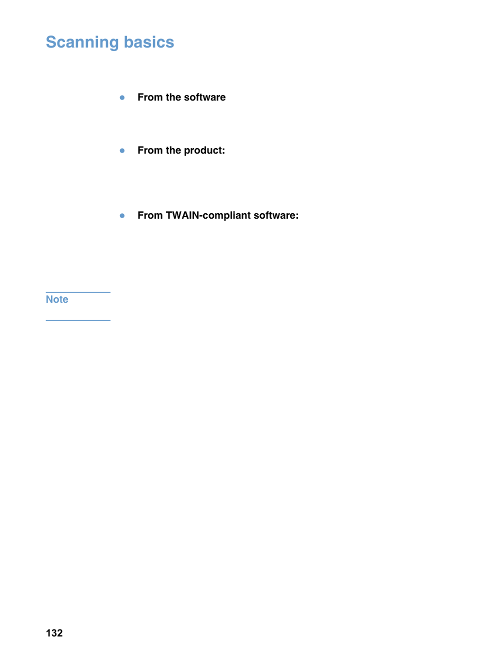 Scanning basics | HP LaserJet 3200 All-in-One Printer series User Manual | Page 134 / 288