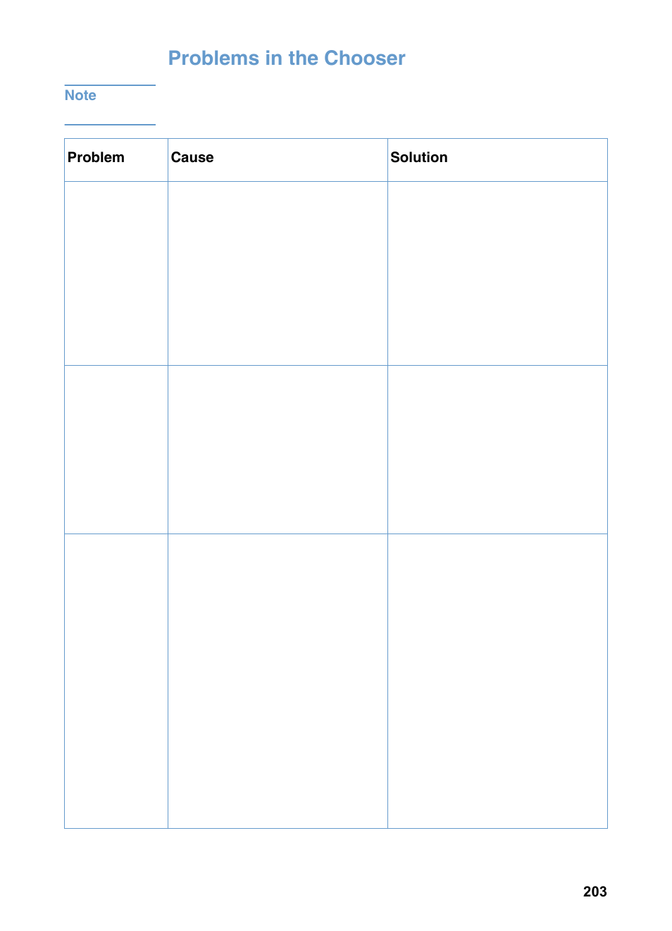 Problems in the chooser | HP LaserJet 3200 All-in-One Printer series User Manual | Page 205 / 288