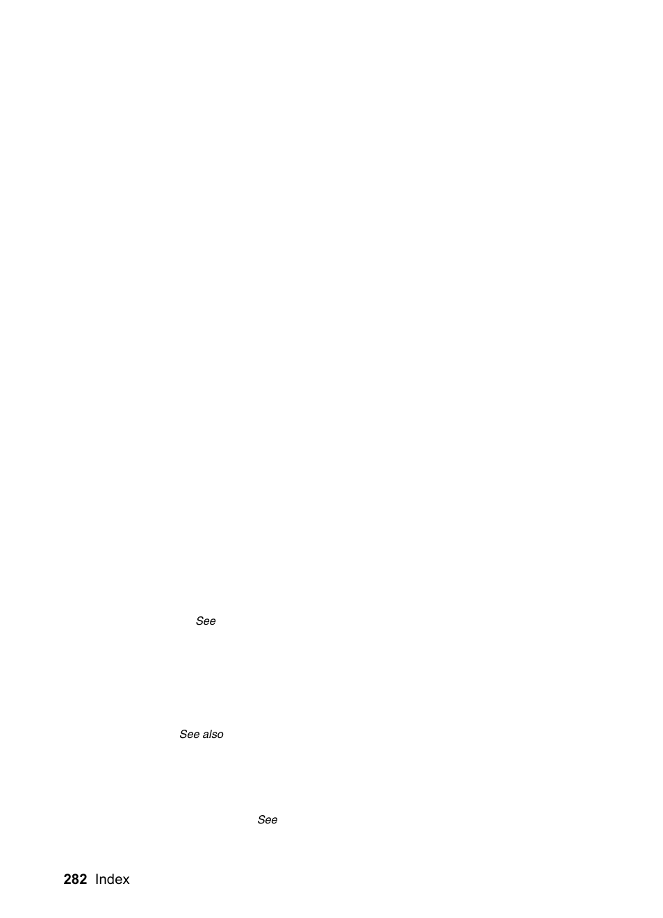 282 index | HP LaserJet 3200 All-in-One Printer series User Manual | Page 284 / 288