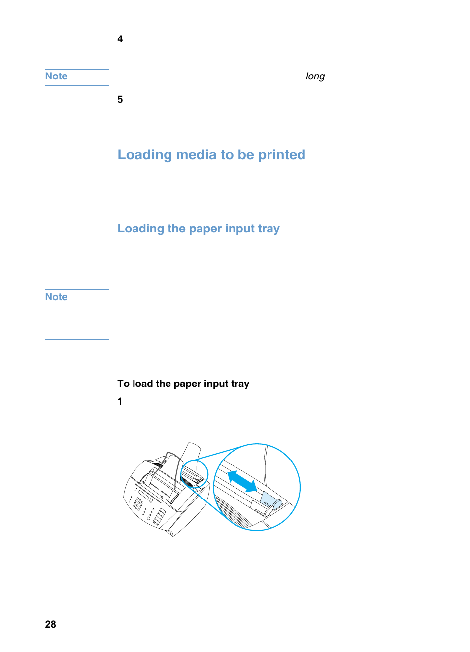 Loading media to be printed, Loading the paper input tray | HP LaserJet 3200 All-in-One Printer series User Manual | Page 30 / 288