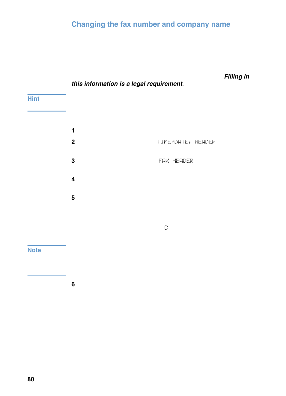 Changing the fax number and company name | HP LaserJet 3200 All-in-One Printer series User Manual | Page 82 / 288
