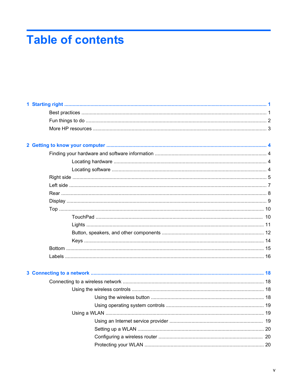 HP Spectre XT Ultrabook CTO 13t-2100 User Manual | Page 5 / 95