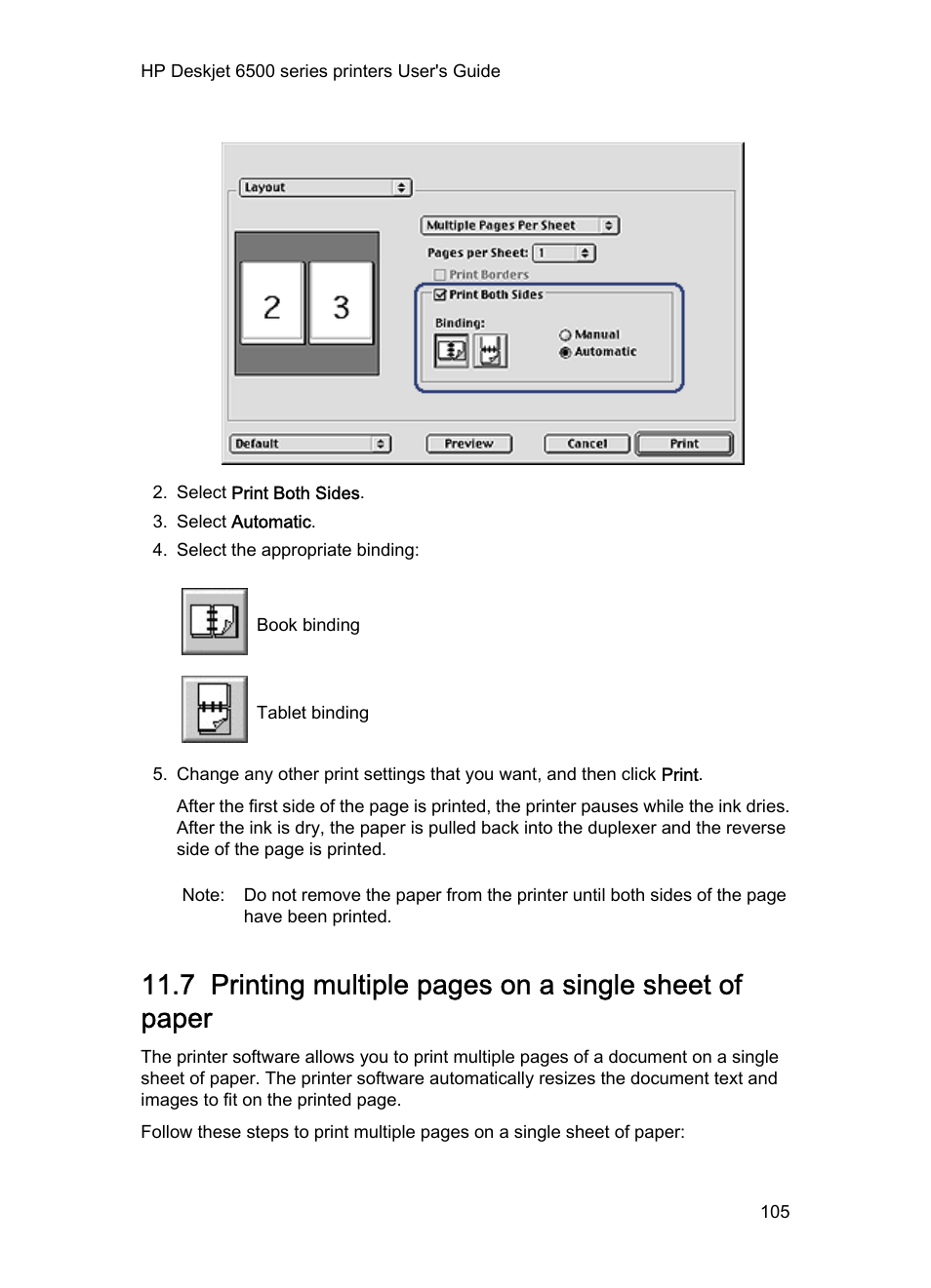 Printer software | HP Deskjet 6540 Color Inkjet Printer User Manual | Page 105 / 195