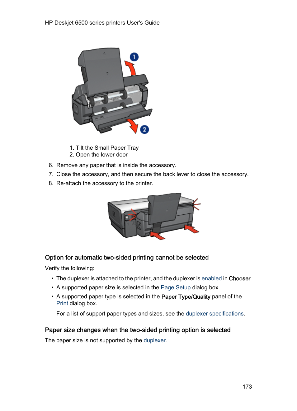 HP Deskjet 6540 Color Inkjet Printer User Manual | Page 173 / 195