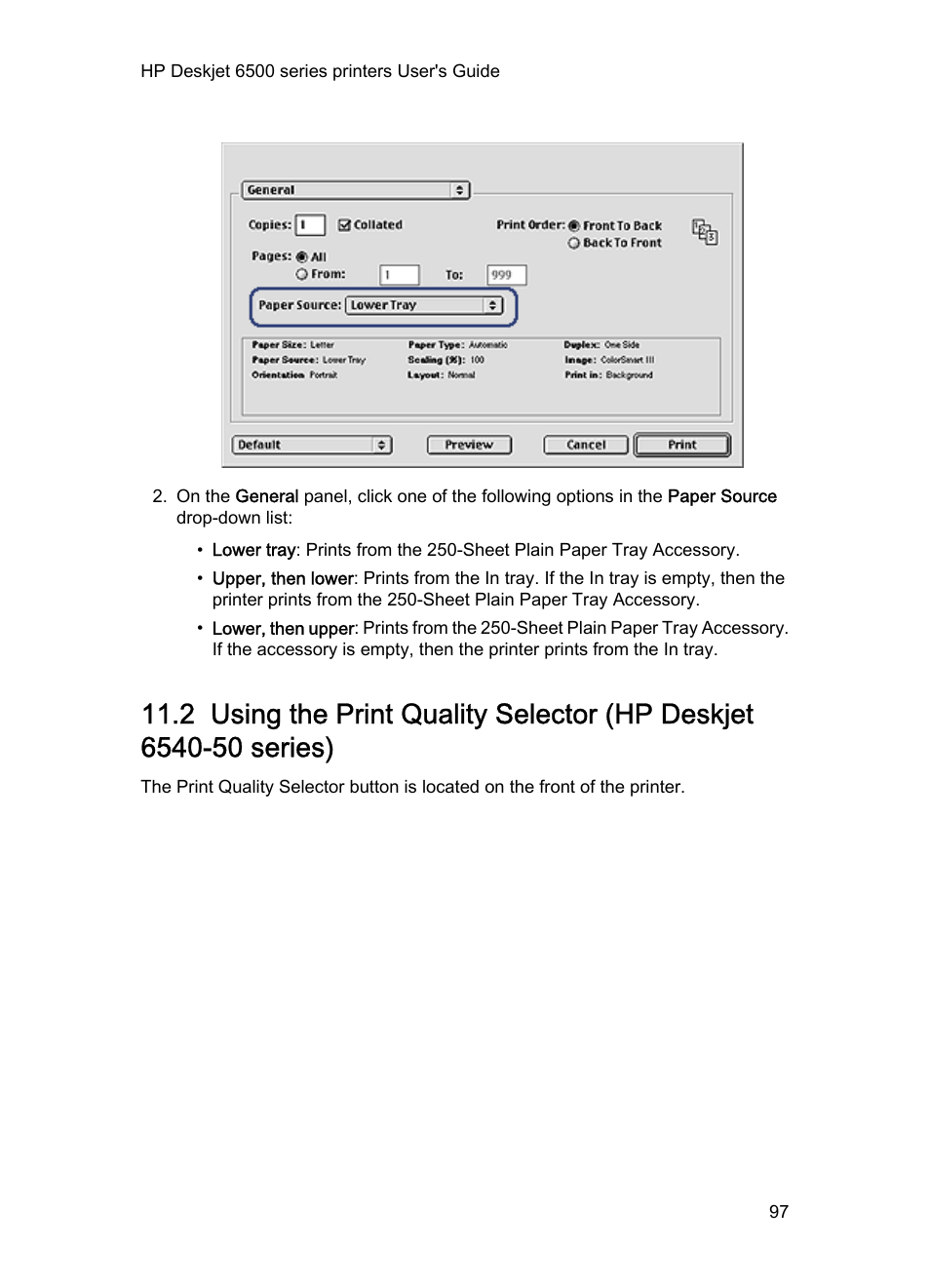 HP Deskjet 6540 Color Inkjet Printer User Manual | Page 97 / 195