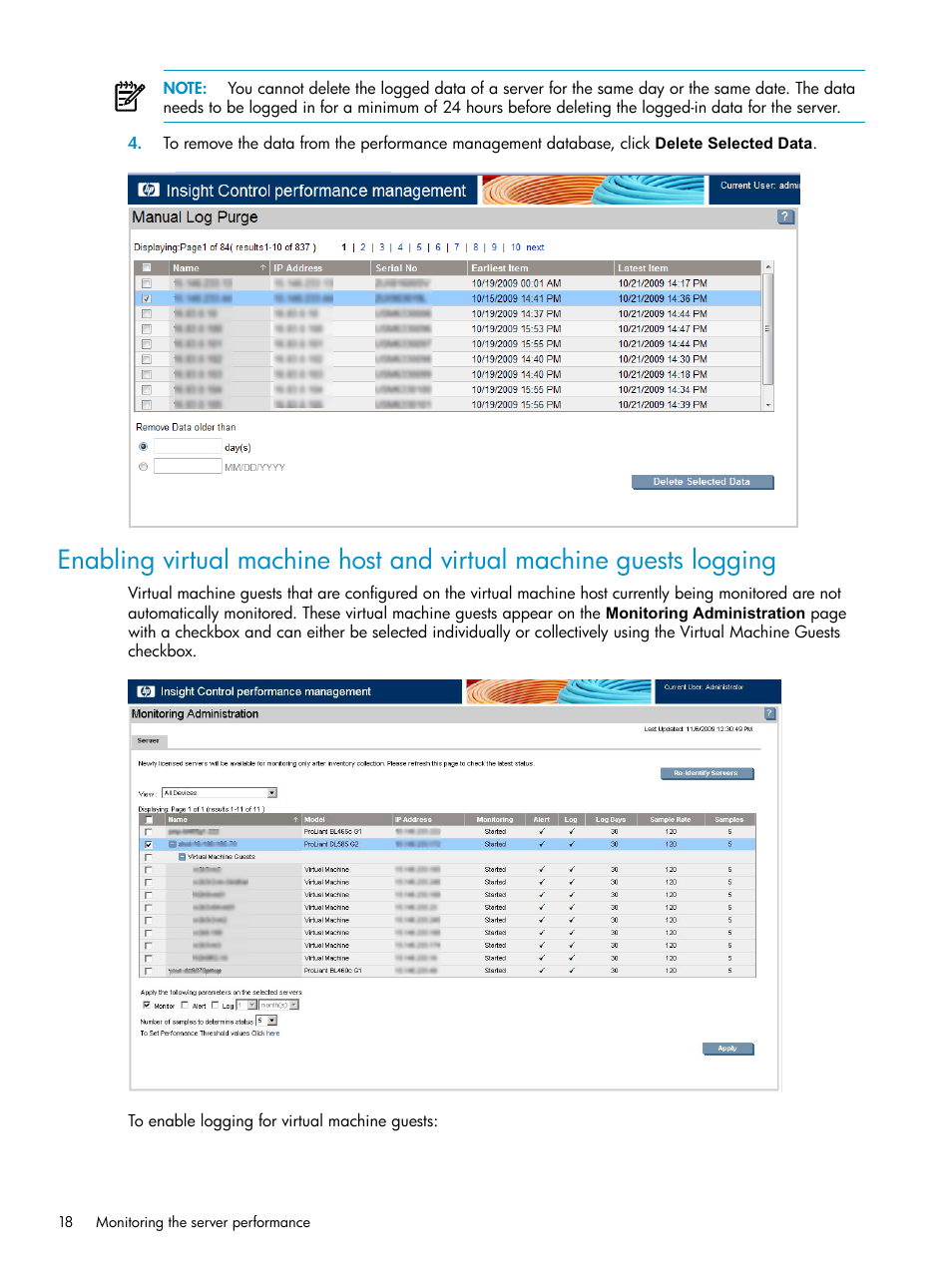 HP Insight Control User Manual | Page 18 / 81