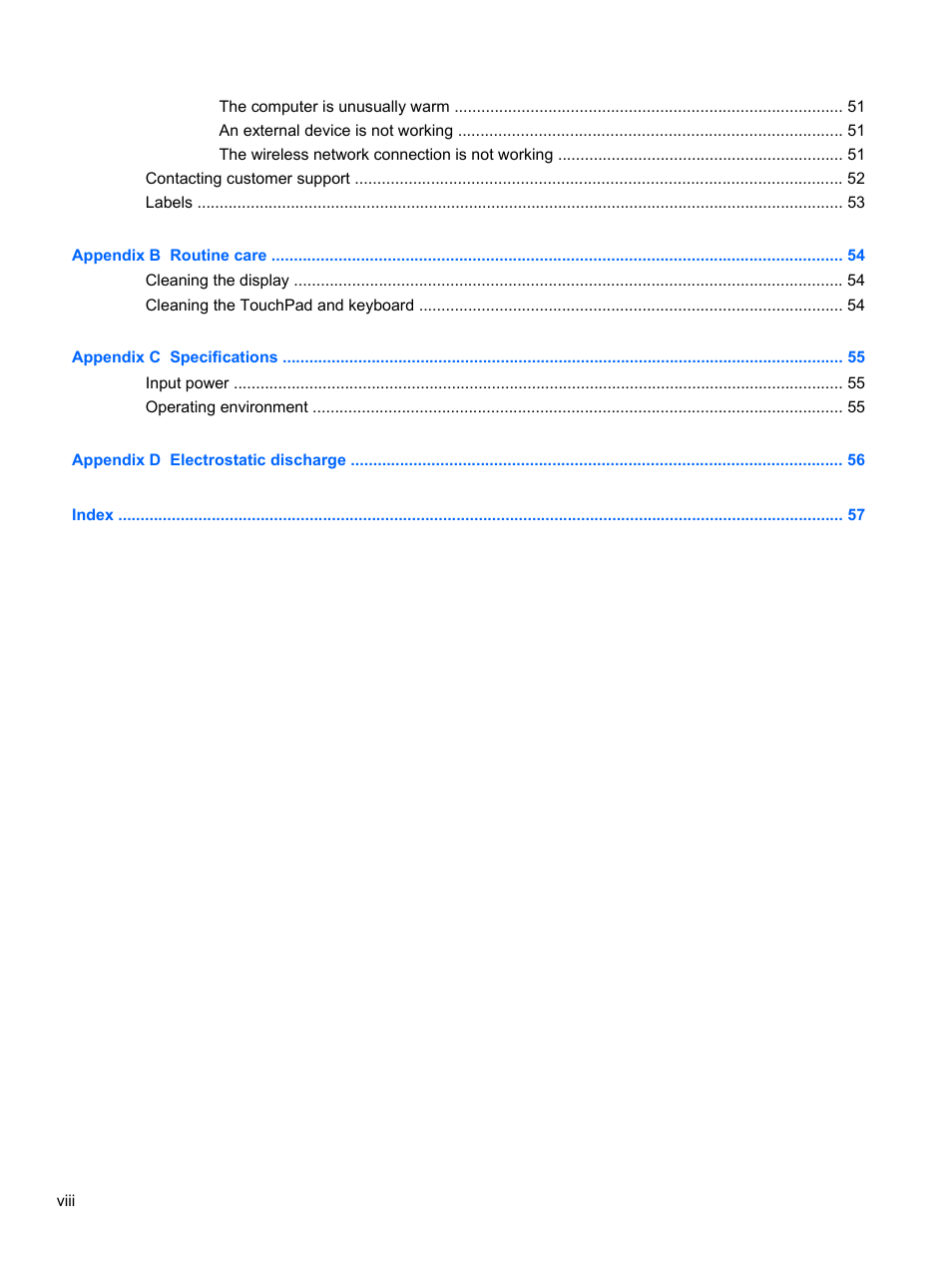 HP Mini 210-2087dx PC User Manual | Page 8 / 67