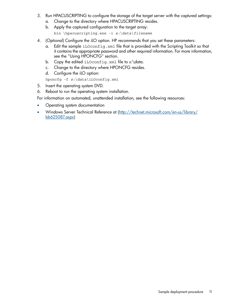 HP Intelligent Provisioning User Manual | Page 11 / 69