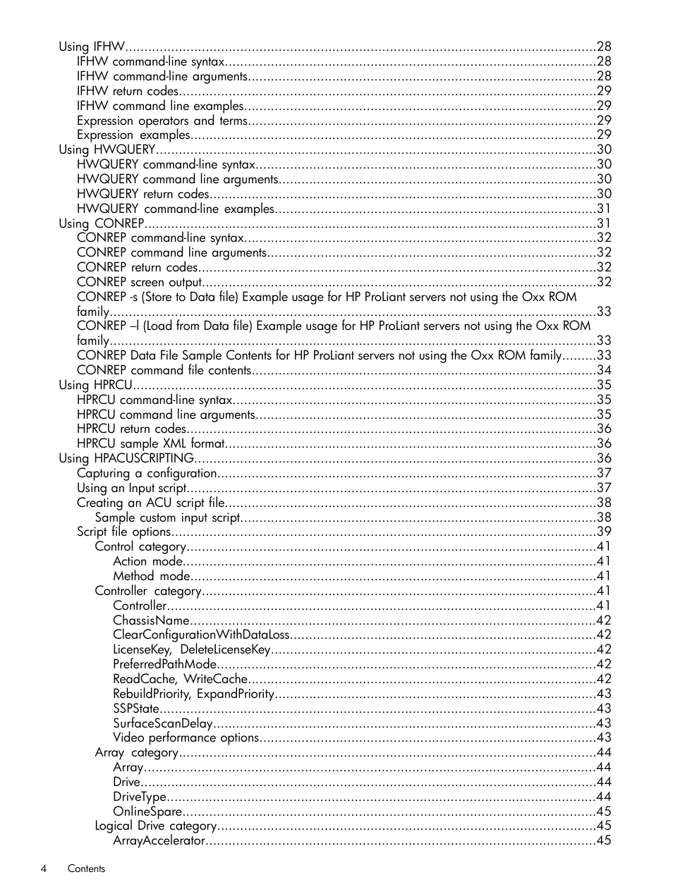 HP Intelligent Provisioning User Manual | Page 4 / 69