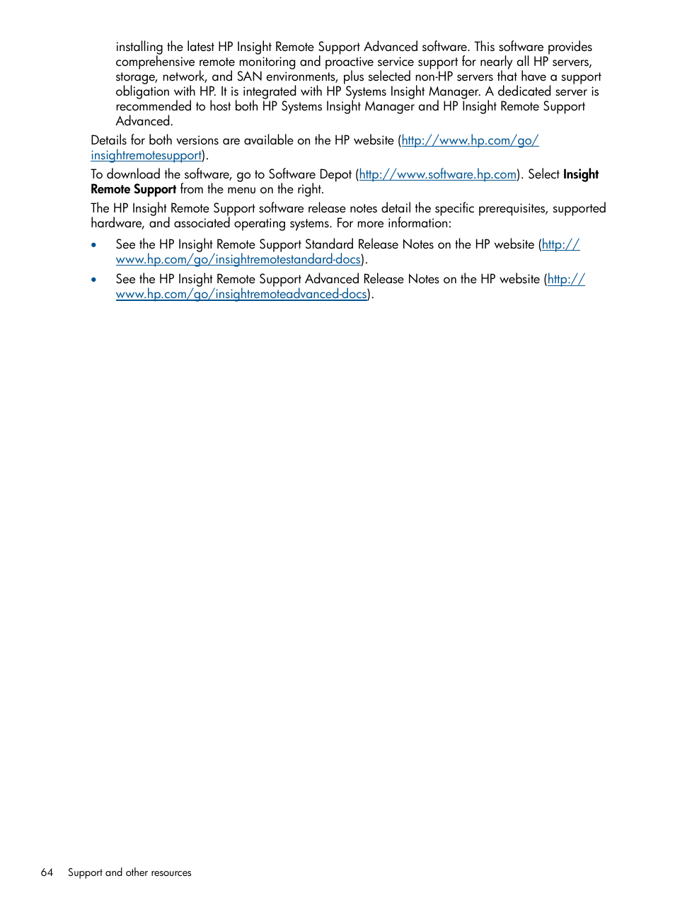 HP Intelligent Provisioning User Manual | Page 64 / 69