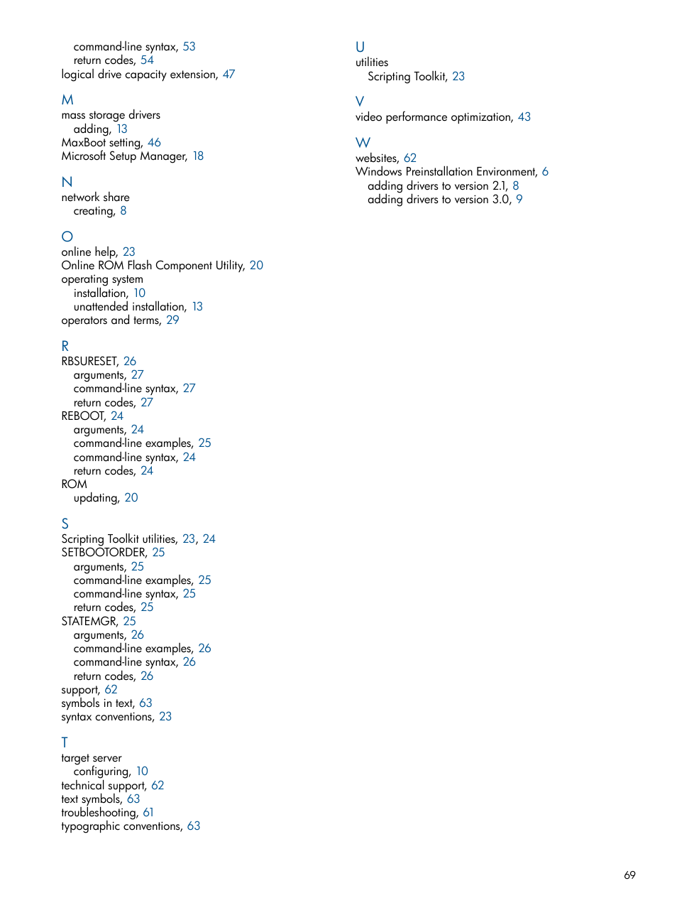 HP Intelligent Provisioning User Manual | Page 69 / 69
