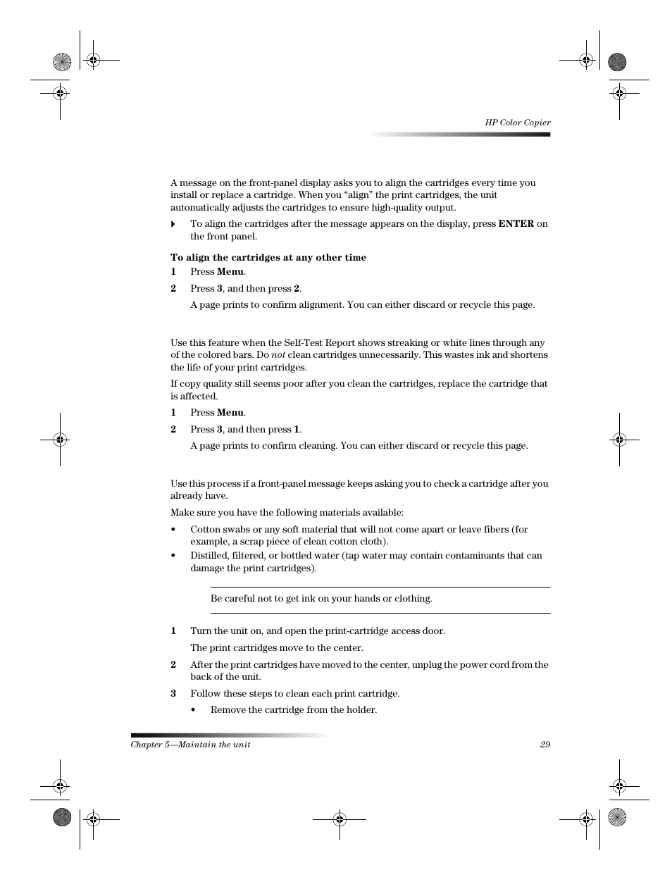 HP 120 Color Copier User Manual | Page 33 / 54