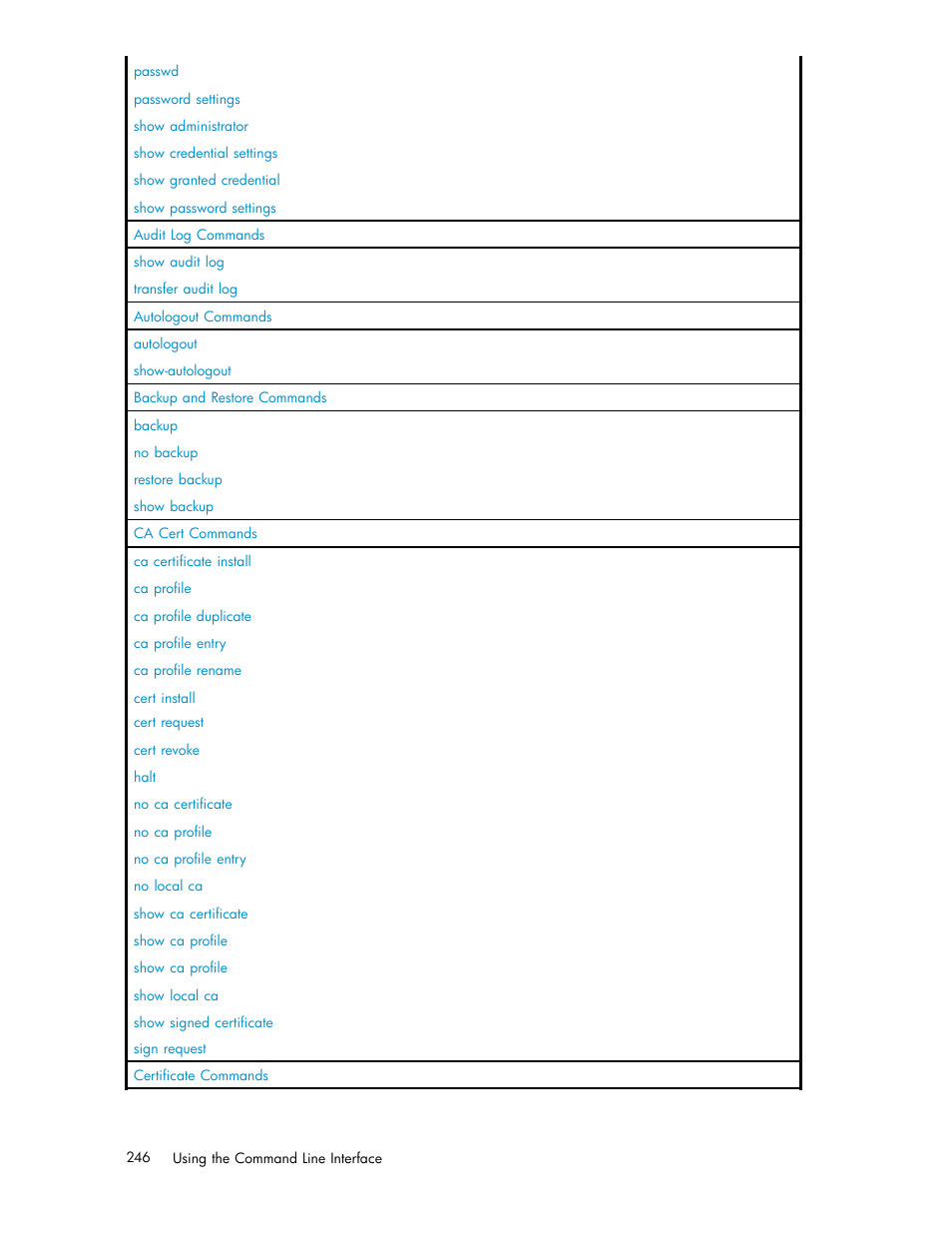 HP Secure Key Manager User Manual | Page 246 / 327