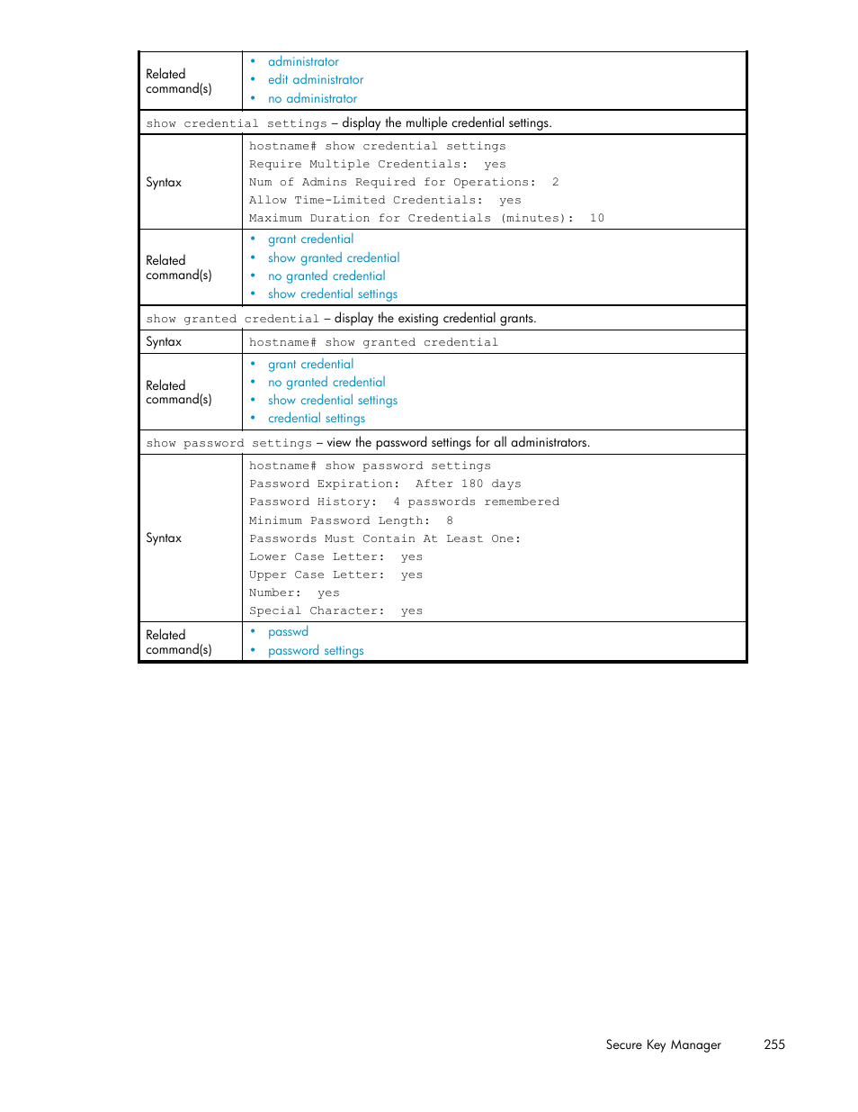 HP Secure Key Manager User Manual | Page 255 / 327