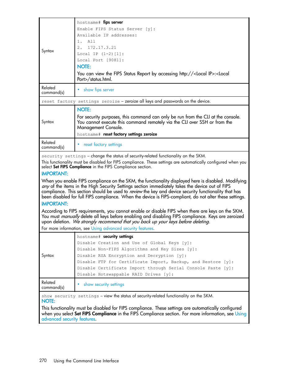 HP Secure Key Manager User Manual | Page 270 / 327