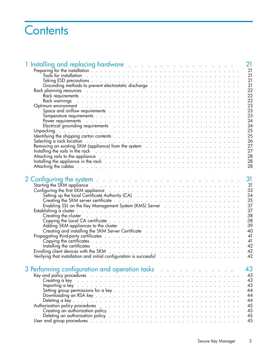 HP Secure Key Manager User Manual | Page 3 / 327