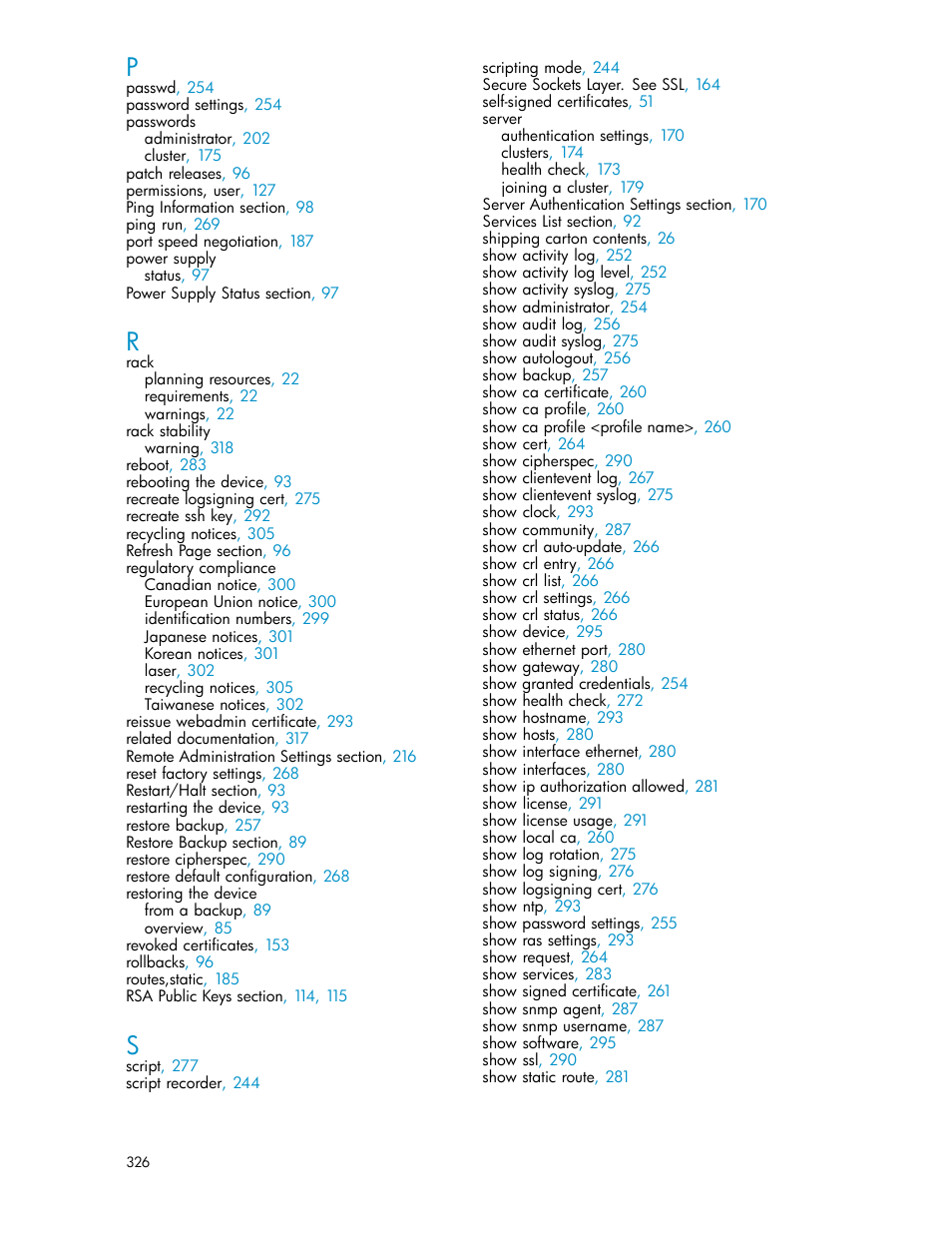 HP Secure Key Manager User Manual | Page 326 / 327