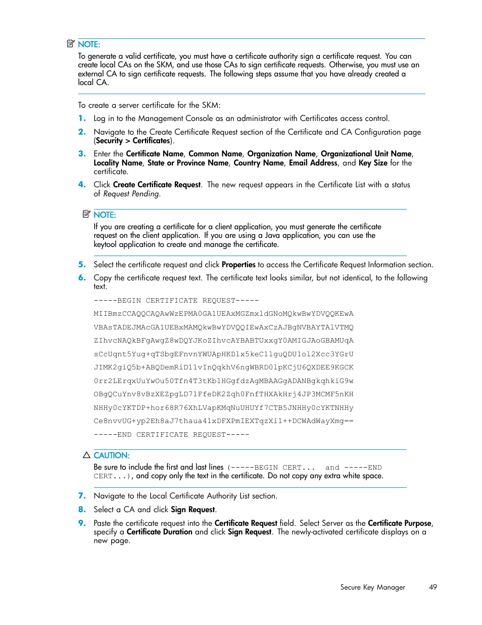 HP Secure Key Manager User Manual | Page 49 / 327