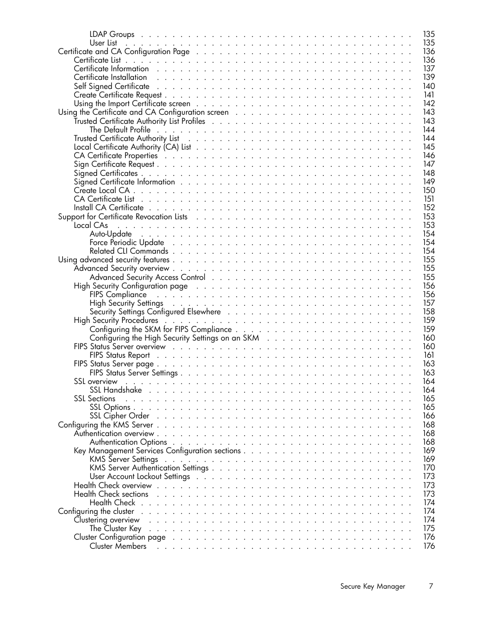 HP Secure Key Manager User Manual | Page 7 / 327