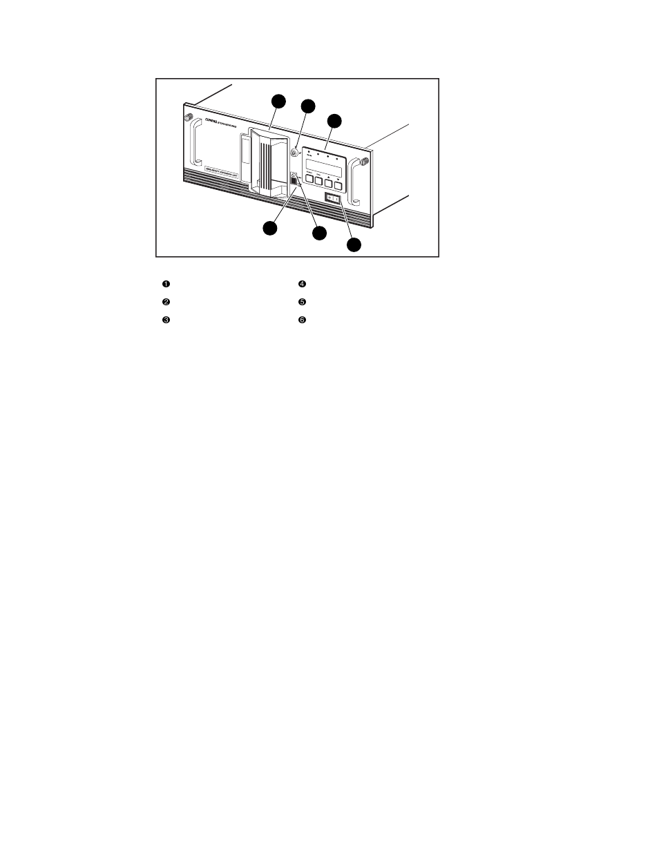 Control panel, Display, Magazine security lock | Operation 2-39 | HP Compaq StorageWorks TL881 DLT Mini-Library User Manual | Page 65 / 200