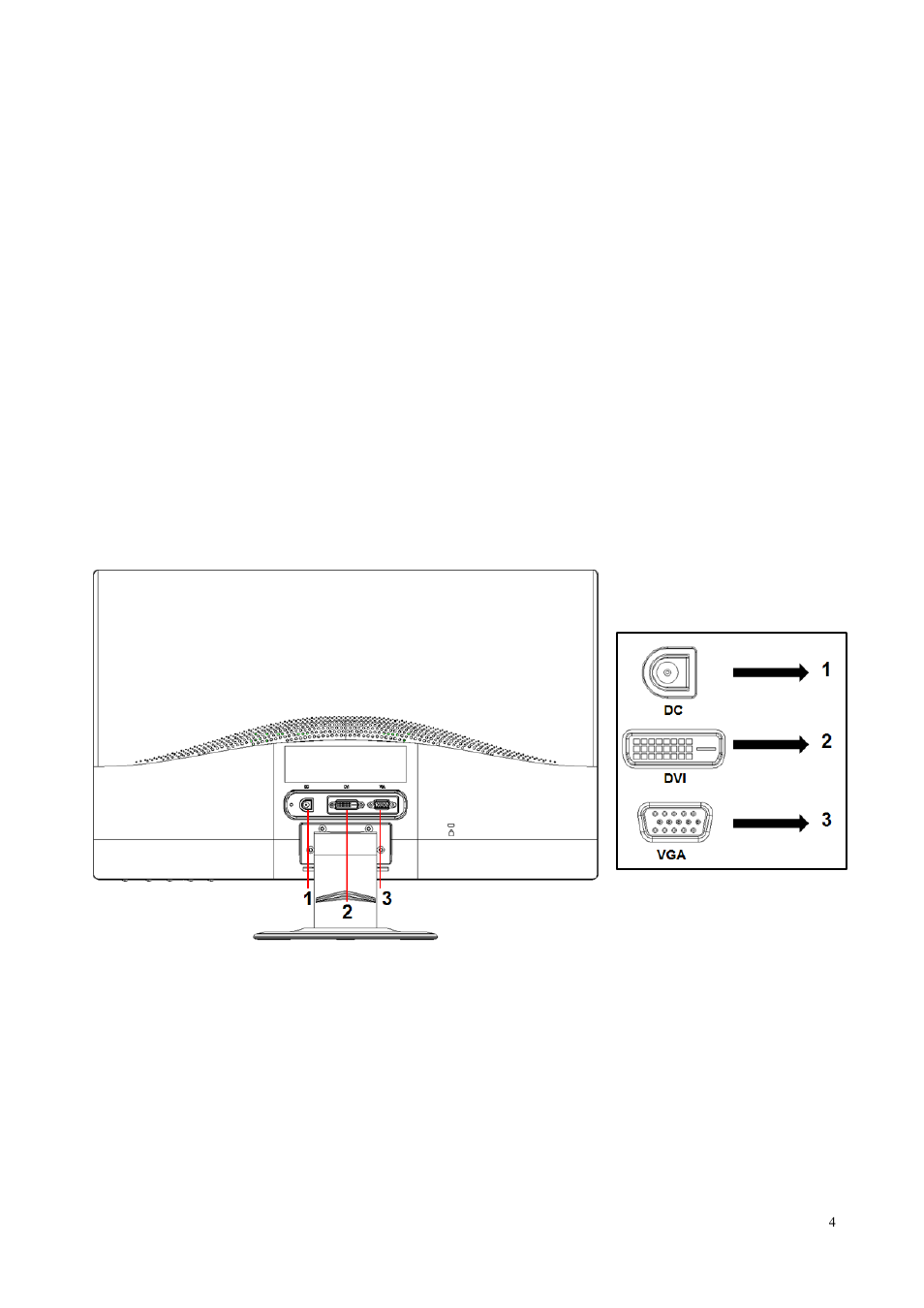 2 connect your monitor to your computer | HP 24wd 23.6-inch Diagonal LED Backlit Monitor User Manual | Page 5 / 25