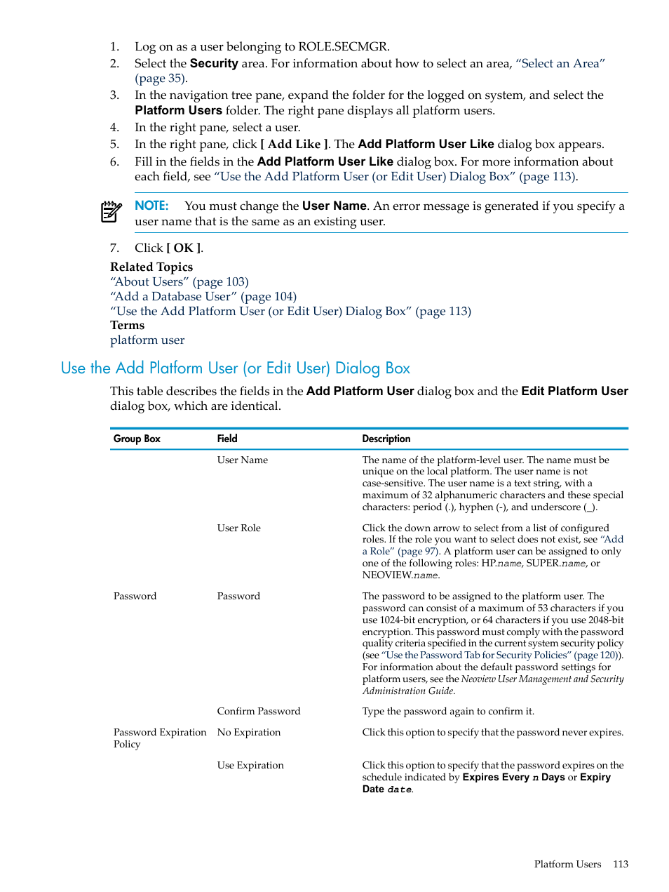 HP Neoview Release 2.5 Software User Manual | Page 113 / 284