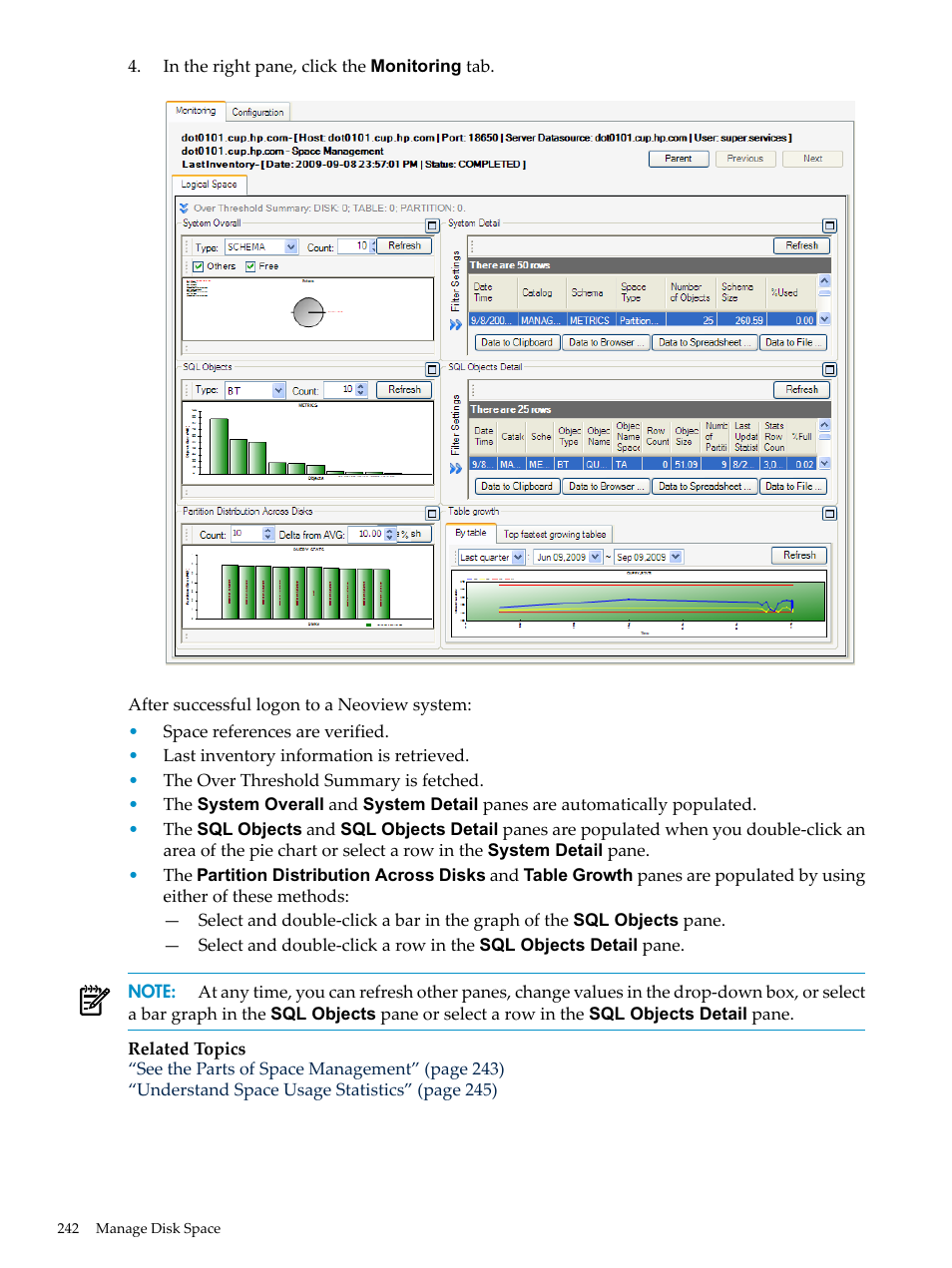 HP Neoview Release 2.5 Software User Manual | Page 242 / 284